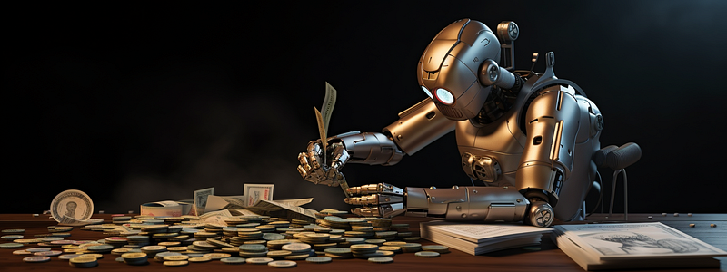 A robot budgeting finances