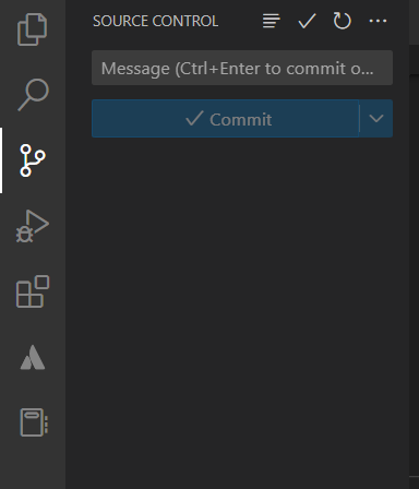 Source control management in VSCode