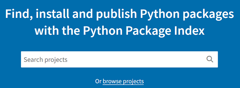 Browsing Python packages on PyPI