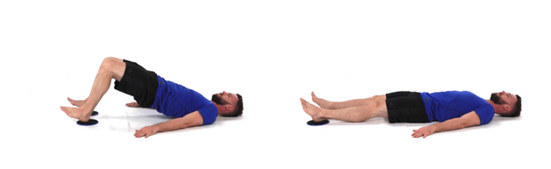 Hamstring slider exercise