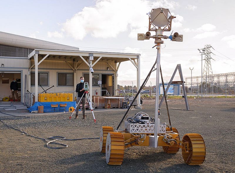 Prototype of VIPER rover during testing