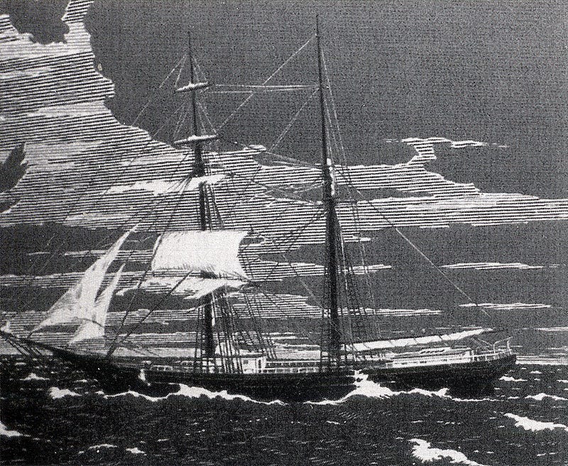 Ghostly vessel of the Bermuda Triangle