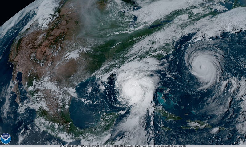 NOAA Satellite View of Hurricane Idalia