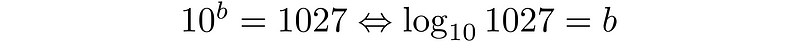 Logarithmic equation for conversion