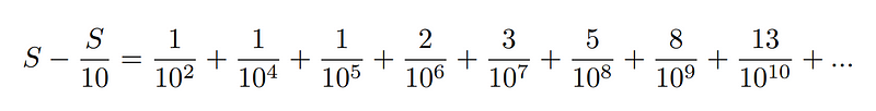 Resulting expression after subtraction