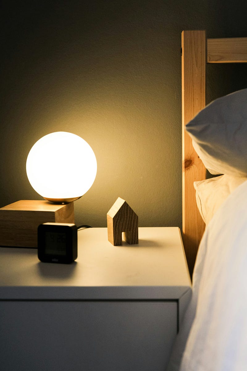 Evening routine affecting sleep quality