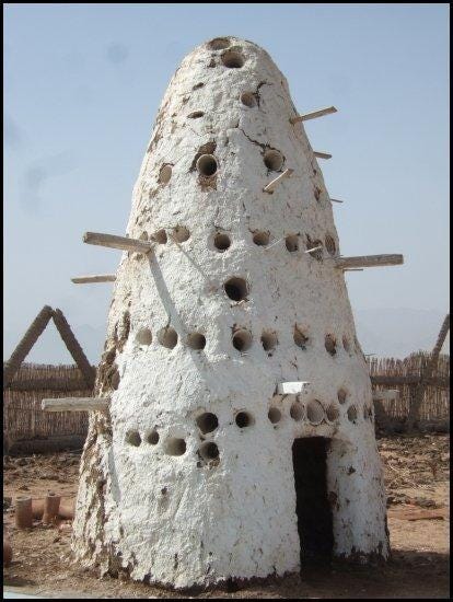 Pigeon House, a unique structure in Egypt.