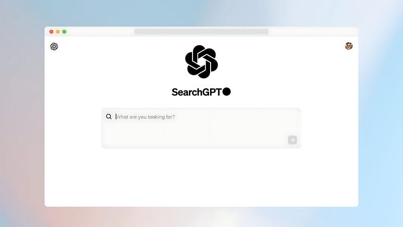 OpenAI SearchGPT announcement