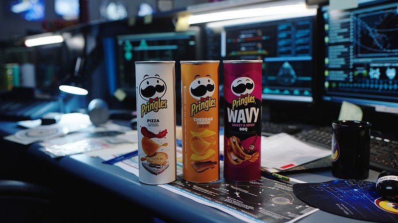 Variety of Pringles flavors