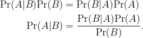 Bayes' theorem formula