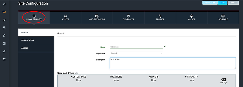 Asset Entry for Scanning