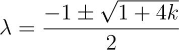 Image illustrating quadratic solution process