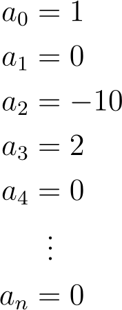 Image illustrating polynomial representation