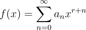 Image demonstrating series solution