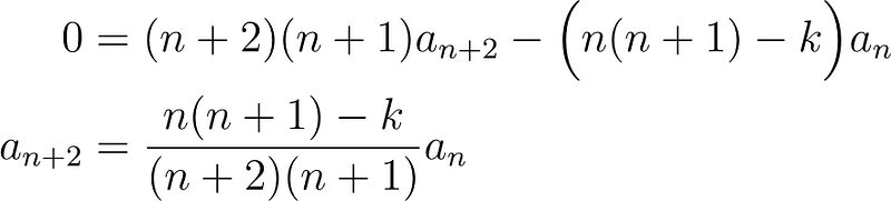 Image showing new recurrence relation