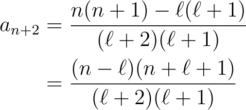 Image showing neat recurrence relation