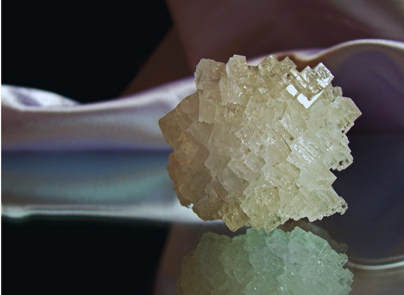 Various shapes of salt crystals