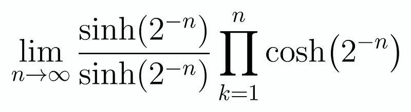 Infinite product reformulation