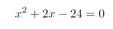 Factorization result of the equation