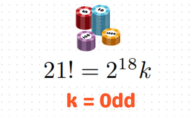 Odd prime factors representation.