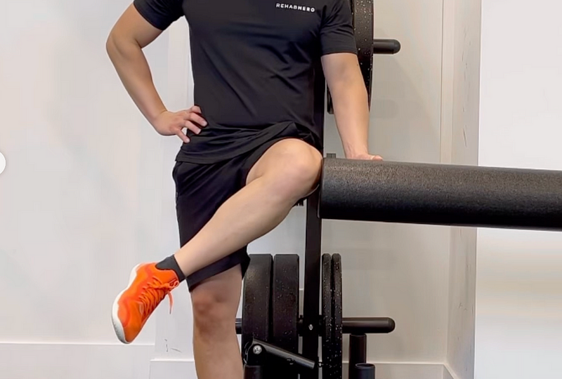 Demonstration of External Rotation with Foam Roller